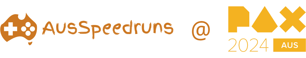 AusSpeedruns At PAX 2024 Logo